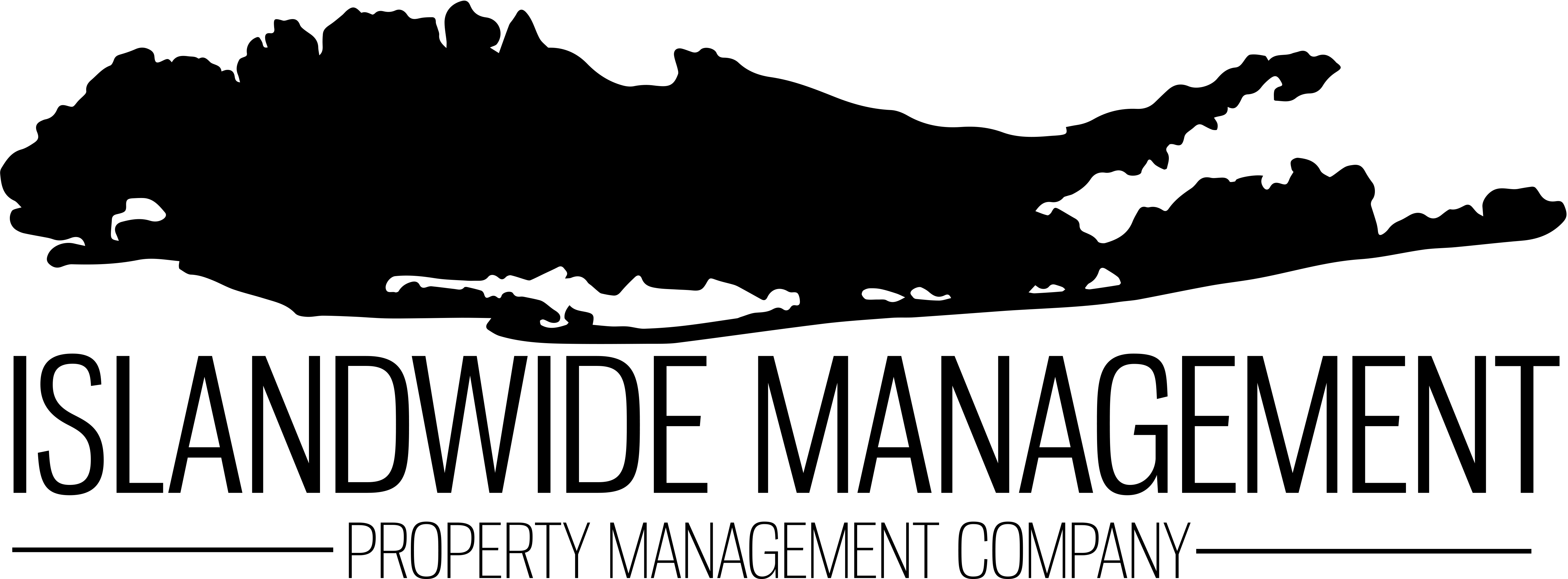 a silhouette of a map of the island with the words landslide management